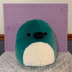 New!! Squishmallow Selassi Teal Green Platypus Plush Stuffed Animal Toy 12‎ Inch